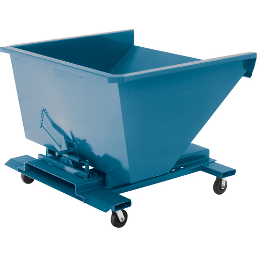 Conteneur autobasculeur, Acier, 4 vg³, Bleu Trail Hammer and Bolt