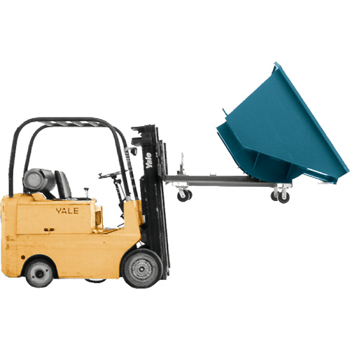 Conteneur autobasculeur, Acier, 4 vg³, Bleu Trail Hammer and Bolt
