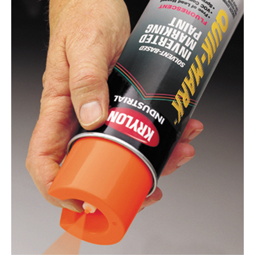 Industrial Quik-Mark Solvent-Based Inverted Marking Paint, 17 oz., Aerosol Can Trail Hammer and Bolt