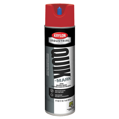 Industrial Quik-Mark Solvent-Based Inverted Marking Paint, 17 oz., Aerosol Can Trail Hammer and Bolt