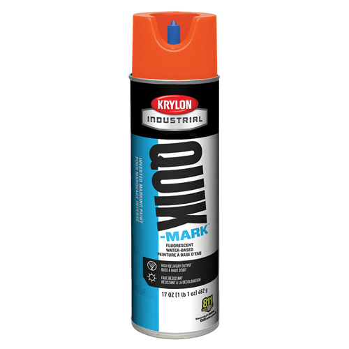 Peinture de marquage industrielle invers&eacute;e &agrave; base d'eau Quik-Mark, 17 oz, Canette a&eacute;rosol Trail Hammer and Bolt