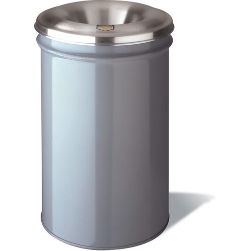 Cease-Fire&reg; Waste Cans, Metal, 4.5 US Gal. Trail Hammer and Bolt
