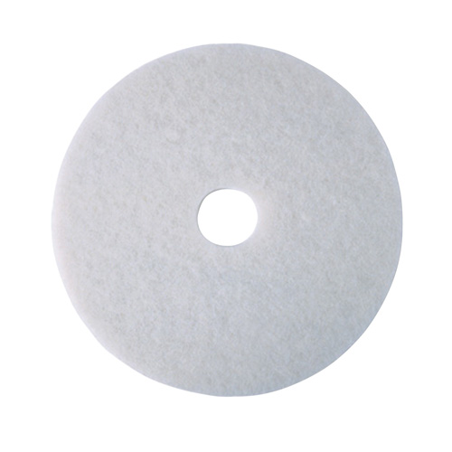 Floor Pad, 17", Polish, White Trail Hammer and Bolt