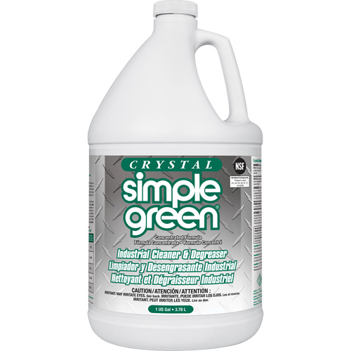 Crystal Simple Green&reg; Industrial Cleaner & Degreaser, 1 gal., Jug Trail Hammer and Bolt