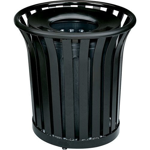 Contenant pour d&eacute;chets sans couvercle Americana Series, Acier, 36 gal. US Trail Hammer and Bolt