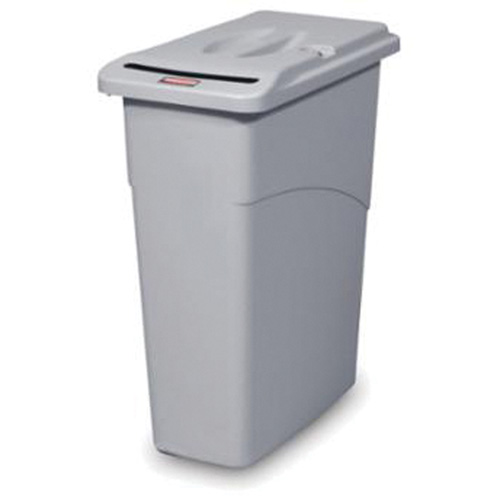 Contenant pour d&eacute;chet &agrave; dessus plat Confidential, Plastique, 23 gal. US Trail Hammer and Bolt