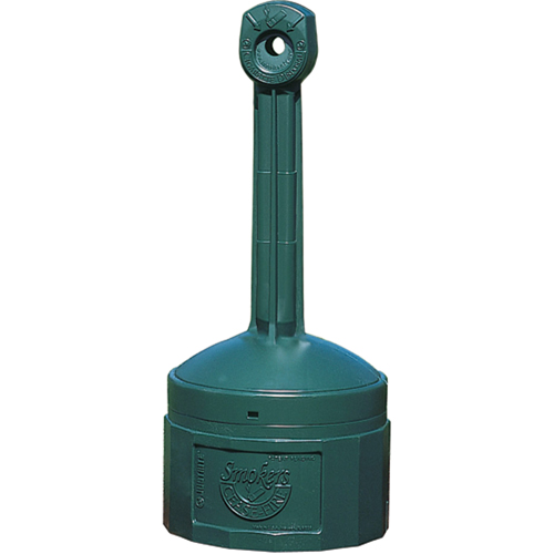Smokers Cease-Fire&reg; Cigarette Butt Receptacle, Free-Standing, Plastic, 1 US gal. Capacity, 30" Height Trail Hammer and Bolt