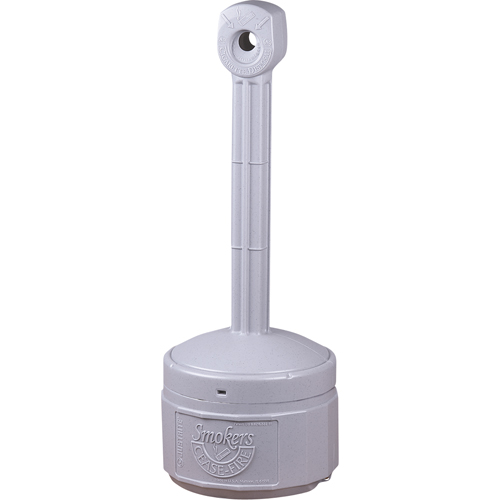 Smokers Cease-Fire&reg; Cigarette Butt Receptacle, Free-Standing, Plastic, 1 US gal. Capacity, 30" Height Trail Hammer and Bolt