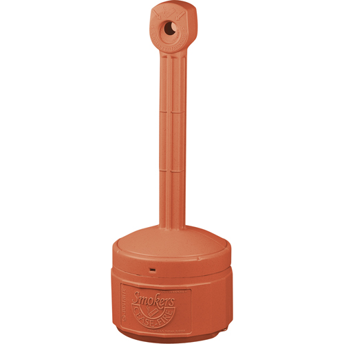 Smokers Cease-Fire&reg; Cigarette Butt Receptacle, Free-Standing, Plastic, 1 US gal. Capacity, 30" Height Trail Hammer and Bolt