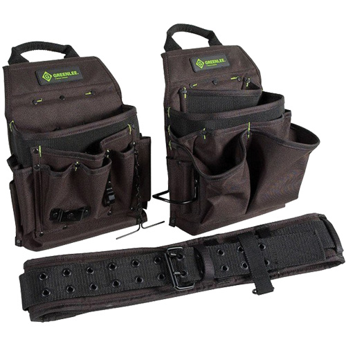 Ceinture porte-outils combin&eacute;e, Polyester, Noir Trail Hammer and Bolt