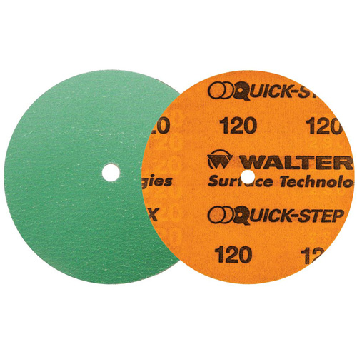 Quick-Step XX Sanding Disc, 6" Dia., 120 Grit, Ceramic Trail Hammer and Bolt