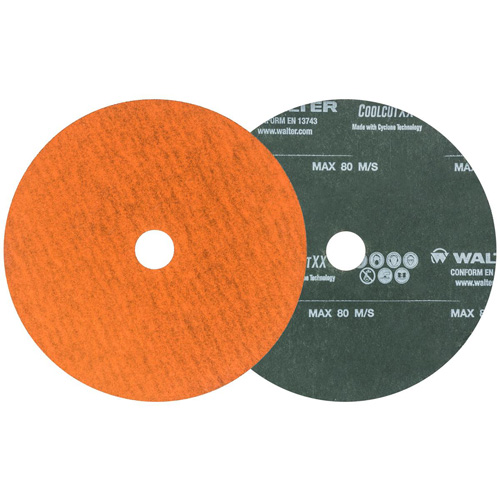 Disque de sablage Coolcut XX, Disque &agrave; sabler Coolcut XX, Oxyde d'aluminium/C&eacute;ramique, 24, 5" Dia x 7/8" Arbre Trail Hammer and Bolt