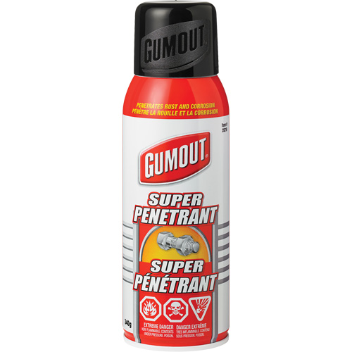 Gumout&reg; Super Penetrating Oil, 340 g, Aerosol Can Trail Hammer and Bolt