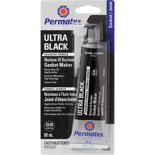 Ultra Black&reg; Gasket Maker, Tube, Black Trail Hammer and Bolt