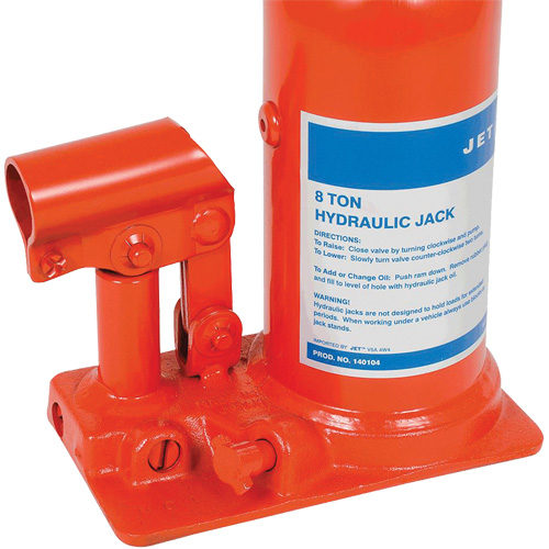 JHJ-8 Super Heavy-Duty Bottle Jack, 8 Ton(s), 15-3/8" Raised Height Trail Hammer and Bolt