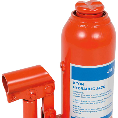 JHJ-8 Super Heavy-Duty Bottle Jack, 8 Ton(s), 15-3/8" Raised Height Trail Hammer and Bolt