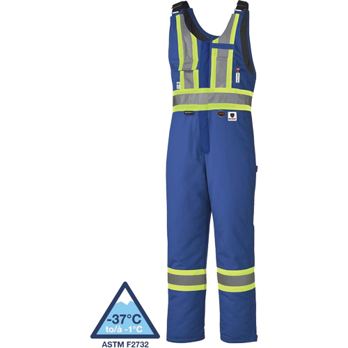 5524A High-Visibility Flame-Resistant Quilted Safety Coveralls, 2X-Large, Royal Blue Trail Hammer and Bolt
