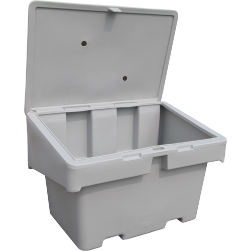 Contenants pour sel & sable SOS, 48" x 33" x 34", 18,5 pi³, Gris Trail Hammer and Bolt