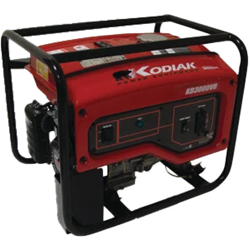 Kodiak KD3000VR Portable Generator, 2400 W Rated, 120 V, 16 L Tank Trail Hammer and Bolt