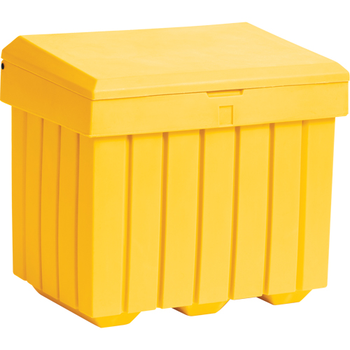 Conteneur d'entreposage &eacute;conomique pour sel/sable, 32" x 23" x 27-1/2", 10 pi³, Jaune Trail Hammer and Bolt