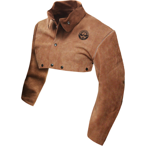 Plastron &agrave; manches en cuir de qualit&eacute; standard, T-Grand, Brun Trail Hammer and Bolt
