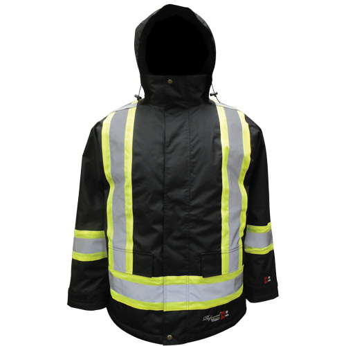 Journeyman Insulated Parka, 3X-Large, Black Trail Hammer and Bolt