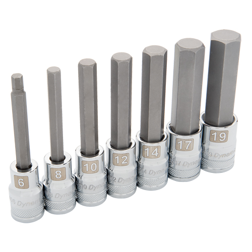 Long Metric Socket Set, 7 Pcs Trail Hammer and Bolt