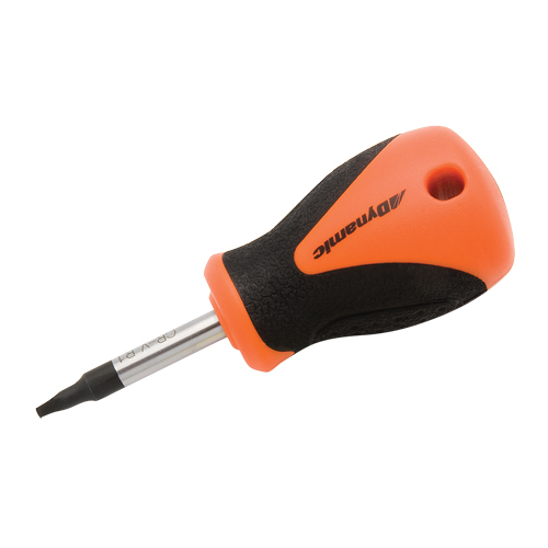 Tournevis court pour vis &agrave; t&ecirc;te carr&eacute;e creuse, Tige de #1, Ronde, 3-4/5" lo, Prise en Plastique/Bois/Coussin&eacute;e Trail Hammer and Bolt