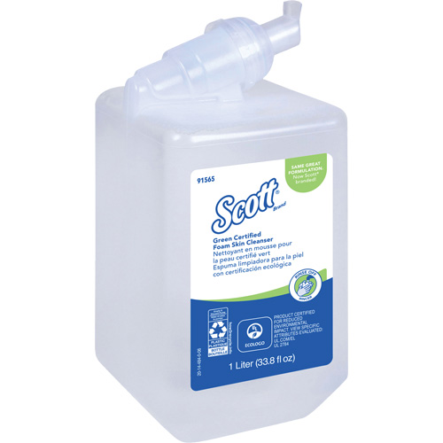 Nettoyant pour la peau certifi&eacute; &eacute;cologique Essential de Scott, Liquide, 1 L, Cartouche en plastique, Sans parfum Trail Hammer and Bolt
