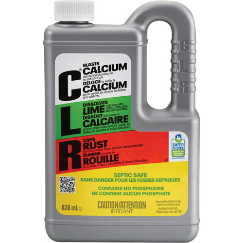 D&eacute;capant pour calcium, chaux et rouille CLR, 828 ml, Bouteille Trail Hammer and Bolt