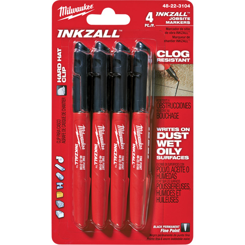 Inkzall Marker, Black, Fine Tip Trail Hammer and Bolt