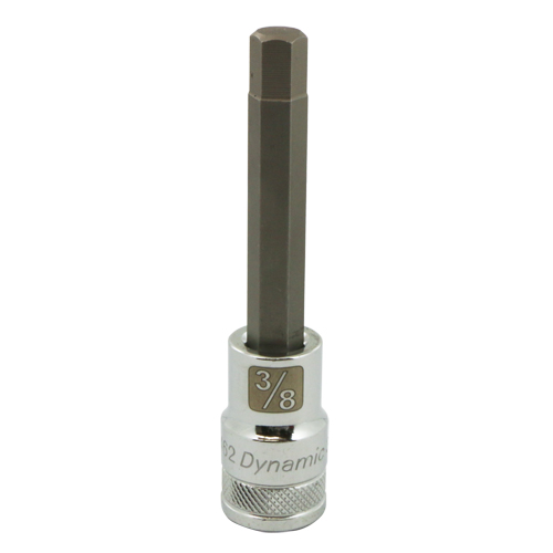 SAE Long Bit Socket, 3/8" x 3.94" L, 1/2" Drive Trail Hammer and Bolt