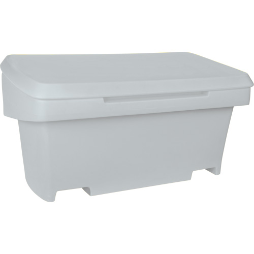 Contenant de rangement robuste pour l'ext&eacute;rieure pour sel et sable, 24" x 48" x 24", 10 pi³, Gris Trail Hammer and Bolt