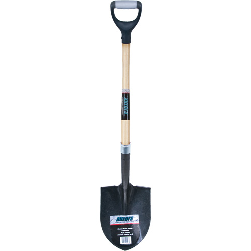 Pelle ronde robuste, Lame Acier au carbone, Bois dur, Manche Prise en D Trail Hammer and Bolt
