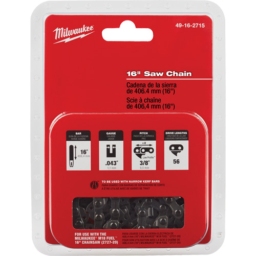 Chaîne de rechange pour scie de 16" Trail Hammer and Bolt