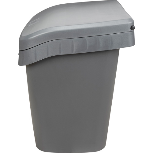 Bacs d'entreposage pour sel & sable, Avec Moraillon, 21" x 27" x 26", 4,24 pi³, Gris Trail Hammer and Bolt