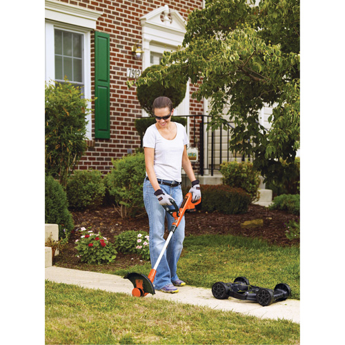 20V Max* Cordless 3-in-1 Compact Mower Kit, Push Walk-Behind, Battery Powered, 12" Cutting Width Trail Hammer and Bolt