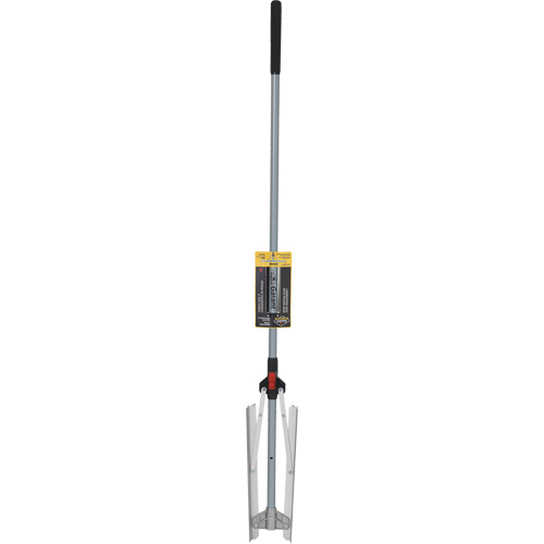 R&acirc;teau &agrave; niveler pour am&eacute;nagement paysager avec t&ecirc;te pliante, Manche Fibre de verre, 36" la, Lame Aluminium Trail Hammer and Bolt