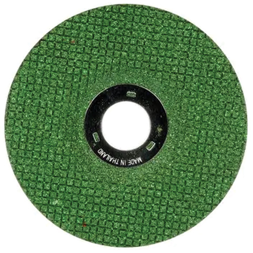 Green Corps Flexible Grinding Wheel, 4-1/2" x 1/8", 7/8" Arbor, Ceramic, Type 27 Trail Hammer and Bolt