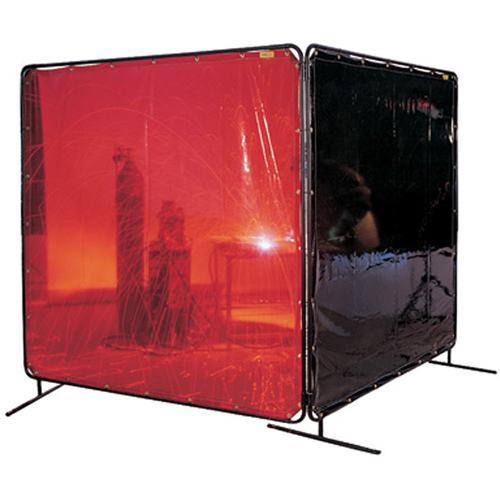 Welding Screen and Frame, Green, 6' x 6' Trail Hammer and Bolt