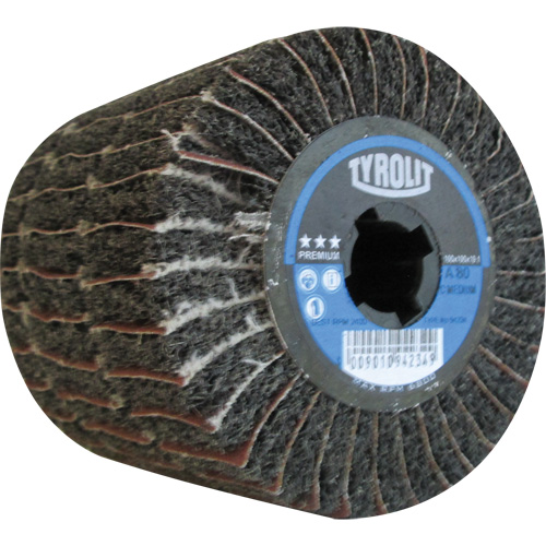 Pro-Line Surface Conditioning Drum, 4" Dia. x 4" W, 3/4" Arbor, 80 Grit, Aluminum Oxide Trail Hammer and Bolt