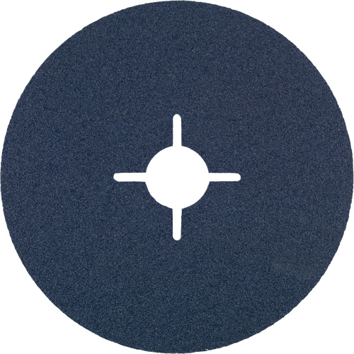 Disque de ponçage en fibre de r&eacute;sine, Zirconium, 36, 5" Dia x 7/8" Arbre Trail Hammer and Bolt