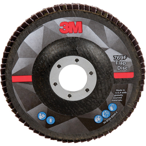 Disque &agrave; lamelles &agrave; changement rapide 769F, 5" x 7/8", Type 27, Grain 40+, C&eacute;ramique Trail Hammer and Bolt