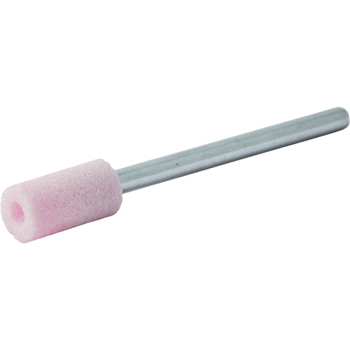 Meule mont&eacute;e vitrifi&eacute;e, B135, Oxyde d'aluminium, 1/4" dia., 1/2" lo, 80 Grain Trail Hammer and Bolt