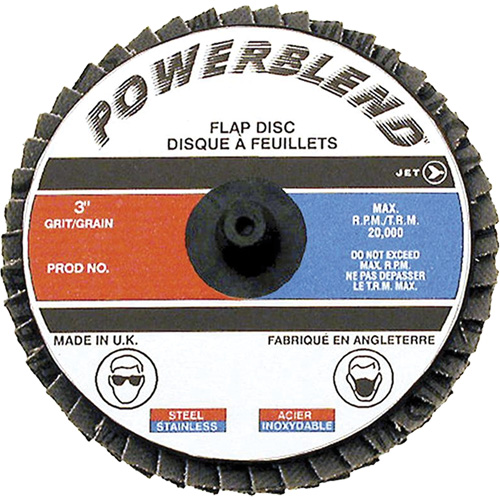 Disque &agrave; lamelles &agrave; rouler Powerblend, 2" x Grain Z60 Trail Hammer and Bolt