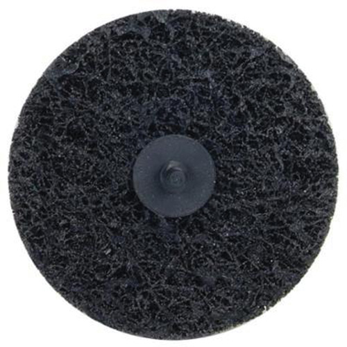Disques non tiss&eacute;s &agrave; remplacement rapide pour d&eacute;capage Bear-Tex, 4" dia., Grain Extra grossier, Carbure de silicium Trail Hammer and Bolt