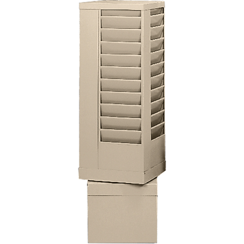 Literature Storage Racks, Rotating, 44 Slots, Steel, 14-1/8" W x 14-1/8" D x 48-1/2" H Trail Hammer and Bolt