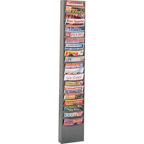 Pr&eacute;sentoirs, Stationnaire, 20 fentes, Acier, 13-1/8" la x 4-1/8" p x 58-1/2" h Trail Hammer and Bolt