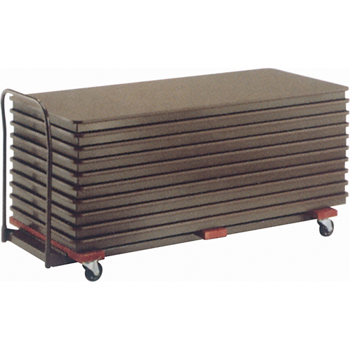 Flat Stacking Table Caddies, 97.5" W x 31.25" D x 36.25" H Trail Hammer and Bolt