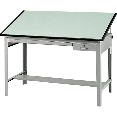 Base pour table &agrave; dessin de pr&eacute;cision, 56-3/8" la x Gris Trail Hammer and Bolt